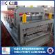 0.3 - 0.8mm Thickness Roof Panel Roll Forming Machine , Metal Making Machine PLC Control