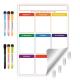 Soft  Whiteboard Sheets Reusable Calendar Planner Self Sticky Weekly Planner 17x11'' 17x13''