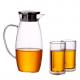BPA Free Glass Water Pitcher For Juice / Beverage / Cold Water Hand Blown Craft
