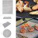 Metal Round Hole Barbecue Grill Grill Net Barbecue Tool Non-Stick PTFE Barbecue Mat