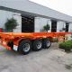 Tri Axle ISO 40ft Truck Semi Trailers 50T Shipping Container Trailer