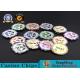 ABS Casino RFID chips 12g Clay Poker Chips With Ultimate Sticker , 40mm Diameter