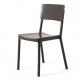 plastic black armless dining chair furniture