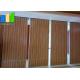 Ballroom Wood Grain Color Collasible Folding Sliding Partition Walls