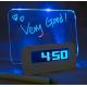 New creative gift product LED Luminous Message Board Alarm Clock With Calendar 4 U