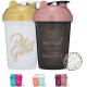 400ml Motivational Quotes Gym Shaker Bottle Cup With Wire Ball