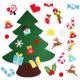 DIY Felt Christmas Hand Crafts Tree Sets Ornament Decoration Multi - Color Choice