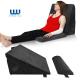 Elevated 55*30*69cm Wedge Foam Pillow With Headrest Large Back Cushion