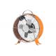 Portable Switch Control Retro Electric Table Fan , Two Speed 9 Inch Air Circulator Fan