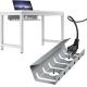 Easily Install Cable Tray Basket for Standing Desk No Drill Required in Living Room