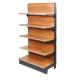 Customized Wood Grain Shelving Transfer Heavy Duty Shelves For Retail Store