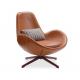 Northern Europe style new design living room leisure egg chair indoor bedroom cafes iron upholster and iron leg