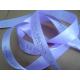 custom luxury double faced satin ribbon with embossed logo for sale factory