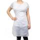 Compost Biodegradable Disposable Aprons White Blue for Hotel