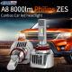 A8 8000LM Canbus Car LED headlight with  ZES chips