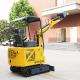 Digging Trenches Small Digger 1.8 Ton Crawler Towable Gasoline Micro Earth Moving Machinery Mini Excavator