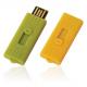 Plastic Mini USB Flash Disk / Mini Usb Flash Drive 128gb 256gb Yellow Green Color