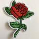 Rose Flower Butterfly Custom Woven Badges Patches for Garment Clothing