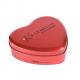 Heart Shape Candy Tin Container Offset printing metal candy tins With Lid