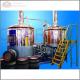 500L stainless steel ss304 microbrewery equipment for sale with steam heating
