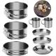 8PCS Camping Outdoor Cookware Set Stainless Steel Camp Accessories