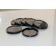 211# black round reusable plastic PE lid / cover For paper tin cans