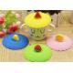 Food Grade Silicone Fresh Cover / Silicone Cup Cover Round Shape Diameter 10.5cm