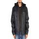 Men'S High Quality PU Coats Hooded Jacket Plush Fur Coat keep warm Windbreak