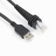 Straight PVC Serial Cable Usb To Rj45 6.5ft For Barcode Scanner