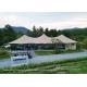 Triple Top Luxury Glamping Tents For Hotel Restaurant Temperature Resistance