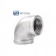 201 304 Stainless Steel Cylindrical Head Code 90/45 deg Elbow Plumbing Pipe Fittings