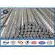 69KV 30FT 35FT Octagonal Galvanized Steel Pole for Distribution 345 Mpa Min Yield Stress