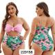 One Piece Large Size Ladies Swimwear Pink Hot Swimsuits For Plus Size Summer