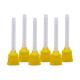 1:1 Disposable 50pcs Yellow Dental Mixing Tips