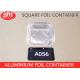 Square Shape Disposable Foil Containers , A056 Aluminium Foil Cooking Trays