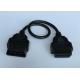 OBD2 OBDII 16 Pin J1962 Male 24V to Female Extension Round Cable