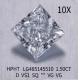 Colorless Princess Cut Lab Grown Diamond Jewelry 1.5 Ct  D VS1 VG HPHT Diamond