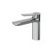 Single Lever Black Chrome Bathroom Tap Without Pull Rod