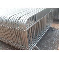 Galvanized Crowd Control Panel 25MM OD Out Frame Pipe With Custom Logo