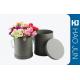 Fancy Round Cardboard Boxes With Lids / Flower Bouquet Boxes Color Customized