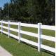 Free Sample 1.2m Height White 3 Rails Heavy Duty Vinyl Fence Horse PVC Farm Fence