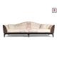 Magnificent Ruthenium Plated Restaurant Sofa Set Leather Couch For Hotel Lobby