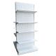 Factory Custom Size Color supermarket gondola shelving christmas island white gondola shelves