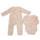 Customized Color Baby Clothing Romper with Zipper Closure Long Sleeves Bodysuits