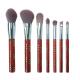 Exquisite Cosmetic Brush High Flexibility Hair Red Plastic Handle Face brushes