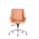 Bedroom Lobby Hotel Desk Chairs 0.225CBM 360 Deg Mid Back Leather Upholstery