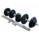 50kg black painting dumbbell barbelll set factory price for sales