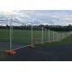 Powder Coated Green Color Temporary Mesh Fencing 2.1x2.4m for Sport