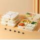 Disposable biodegradable customized takeaway food container packaging corn starch lunch box