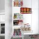 Powder Coating Kitchen Pull Out Organizer SS304 Cabinet Pull Out Organizer